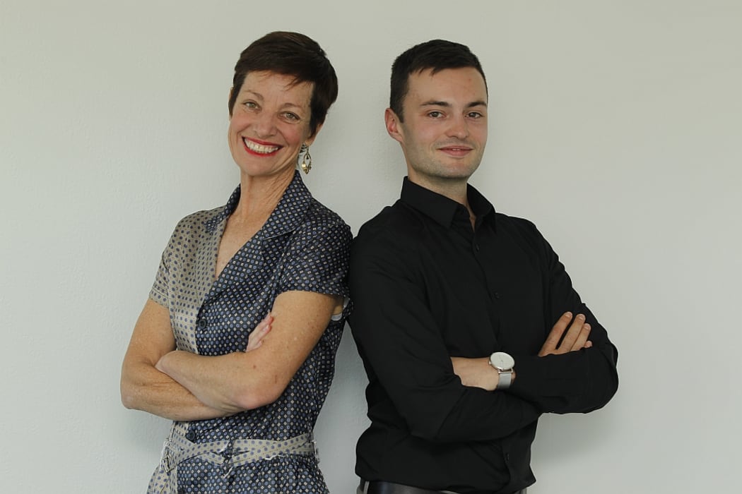 A head shot of Sharon Brettkelly and Alex Ashton, the hosts of The Detail.