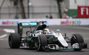 Lewis Hamilton at the Mexico Grand Prix.