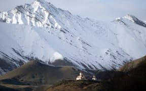 The Gudauri ski resort lies high up in the Caucasus Mountains, near Georgia's border with Russia.