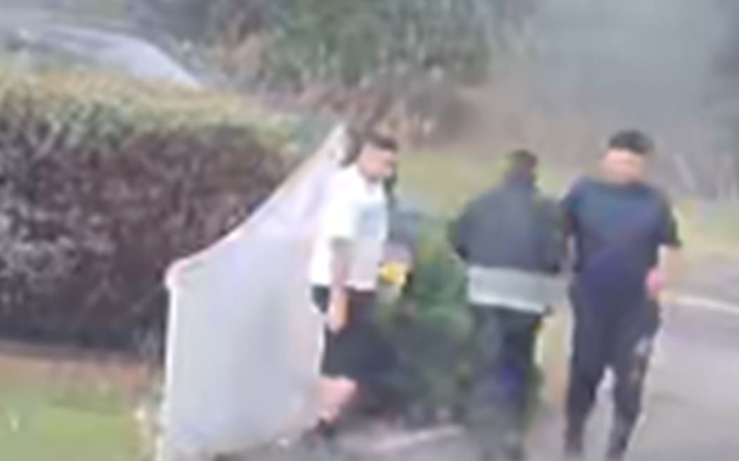 Police are seeking information about people involved in an incident they said involved burnouts and assault, in Matangi, Waikato, on 28 February, 2026.