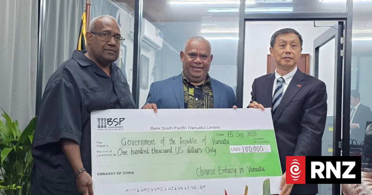Vanuatu PM praises China's 'generous' NZ$155,000 donation for dual-disaster recovery