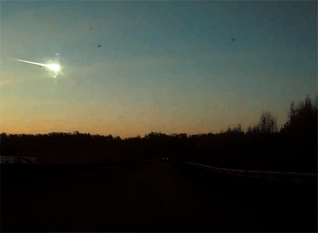 a gif of a meteor hitting russia in 2013
