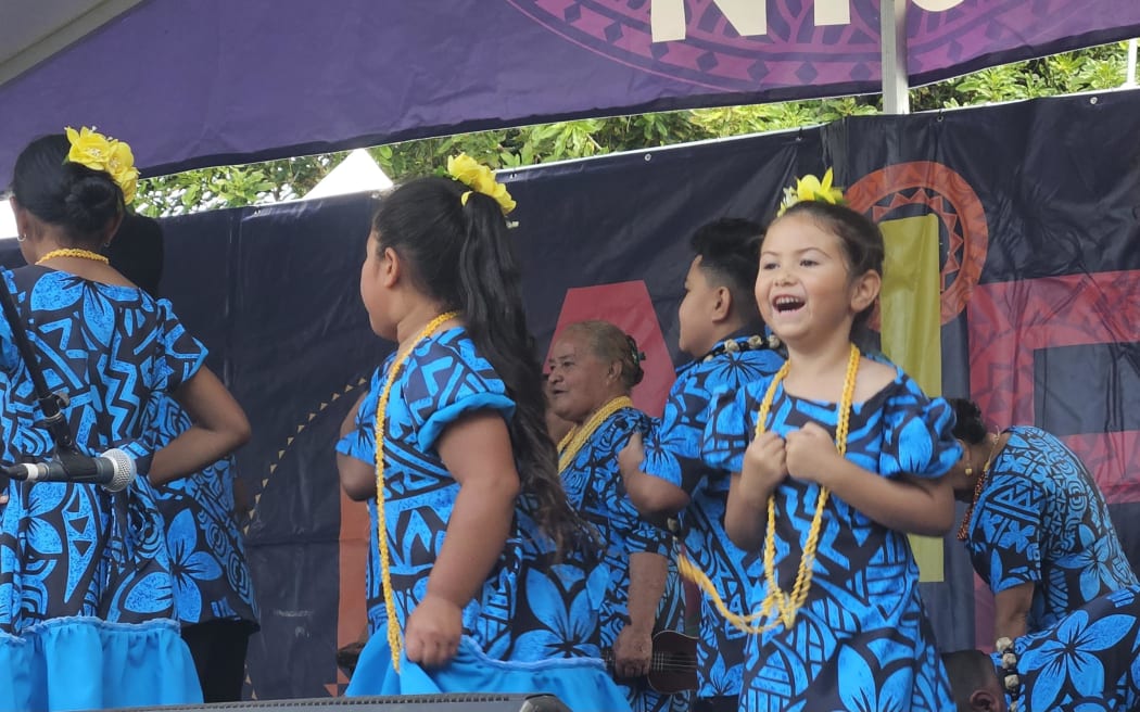 Niuean youth dominated the stage as the future keepers of their countries' culture, at the Auckland Pasifika Festival, Western Springs, on 9 March 2024.