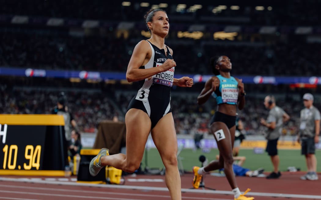 Zoe Hobbs at the 2025 World Athletics Champs, Tokyo.