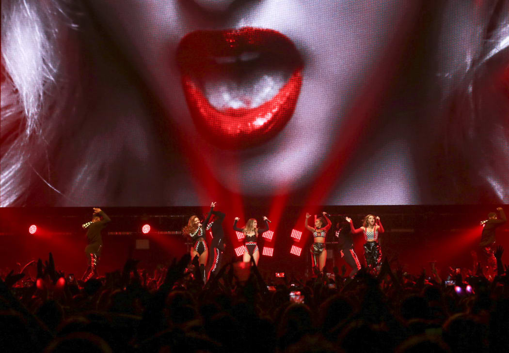 Little Mix performing at Auckland's Spark Arena