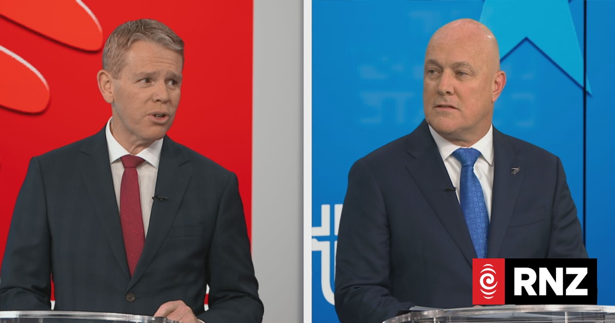 Election 2026 live: Luxon and Hipkins face off in final leaders' debate