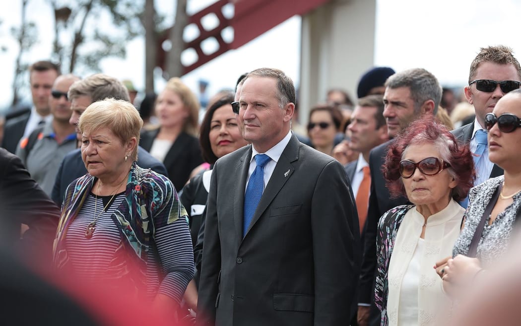 Ngati Whatua leader Naida Glavish, Prime Minister John Key and Ngapuhi elder Titewhai Harawira.