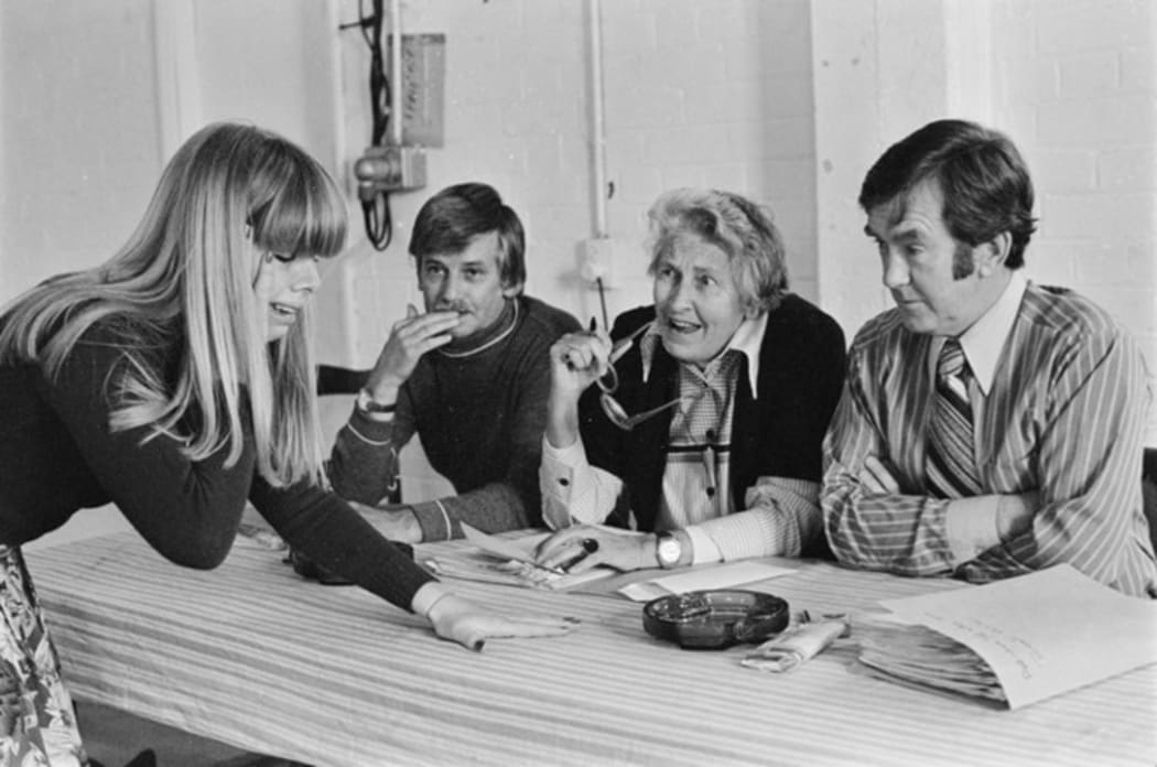 Audition at New Zealand Drama School. Dominion post (Newspaper) :Photographic negatives and prints of the Evening Post and Dominion newspapers. Ref: EP/1978/3601/6A-F. Alexander Turnbull Library, Wellington, New Zealand. http://natlib.govt.nz/records/22714278