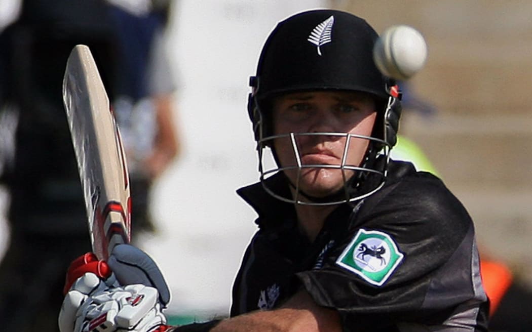 Lou Vincent in action for the Black Caps.
