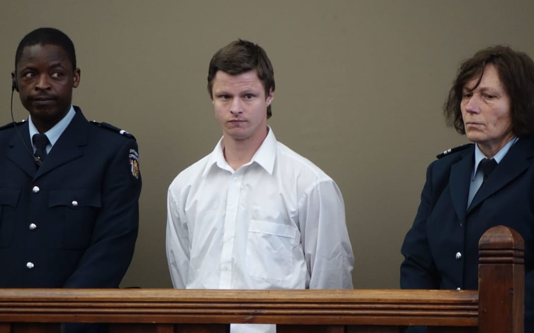 Stephen Fernyhough at sentencing this morning in High Court in Dunedin.