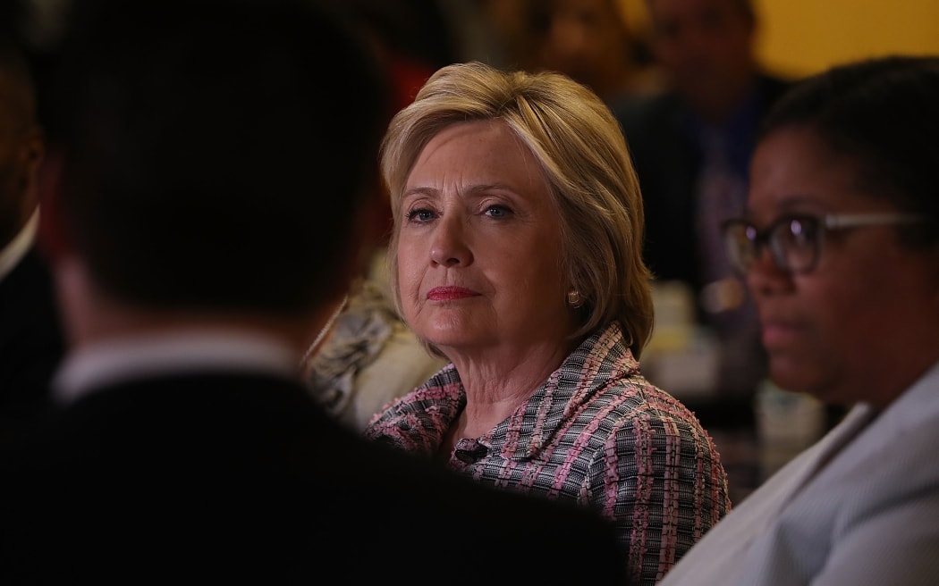 Democratic presidential candidate Hillary Clinton campaigns in Vallejo, California ahead of the primary contest there on June 7.