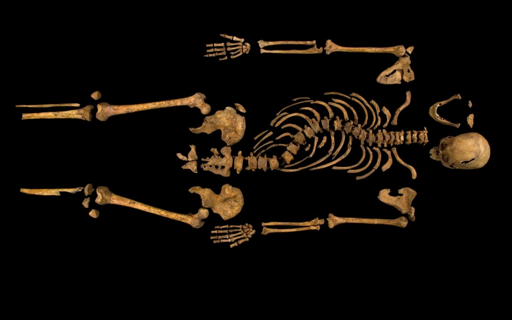 The skeleton of Richard III who died at the Battle of Bosworth - the last English monarch to die in battle.