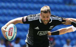 New Zealand's Tim Mikkelson in action.