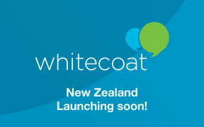 Social media promotion from doctor rating website Whitecoat ahead of its New Zealand launch.