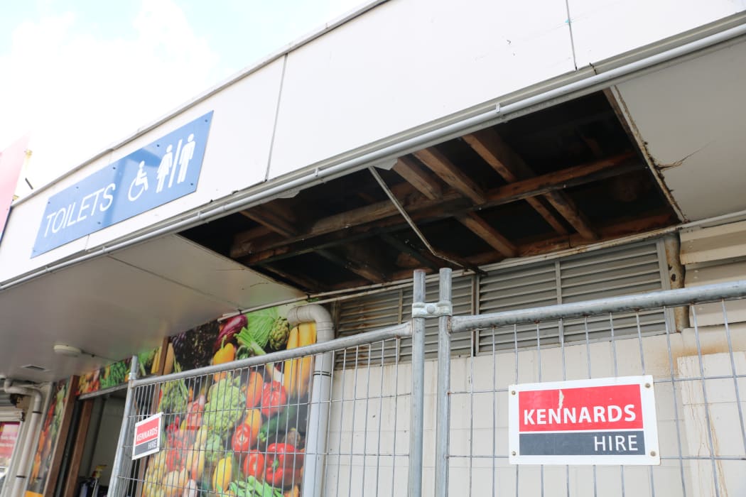 A storm lifted the roof of the public toilet block at the Māngere Town Centre back in January.