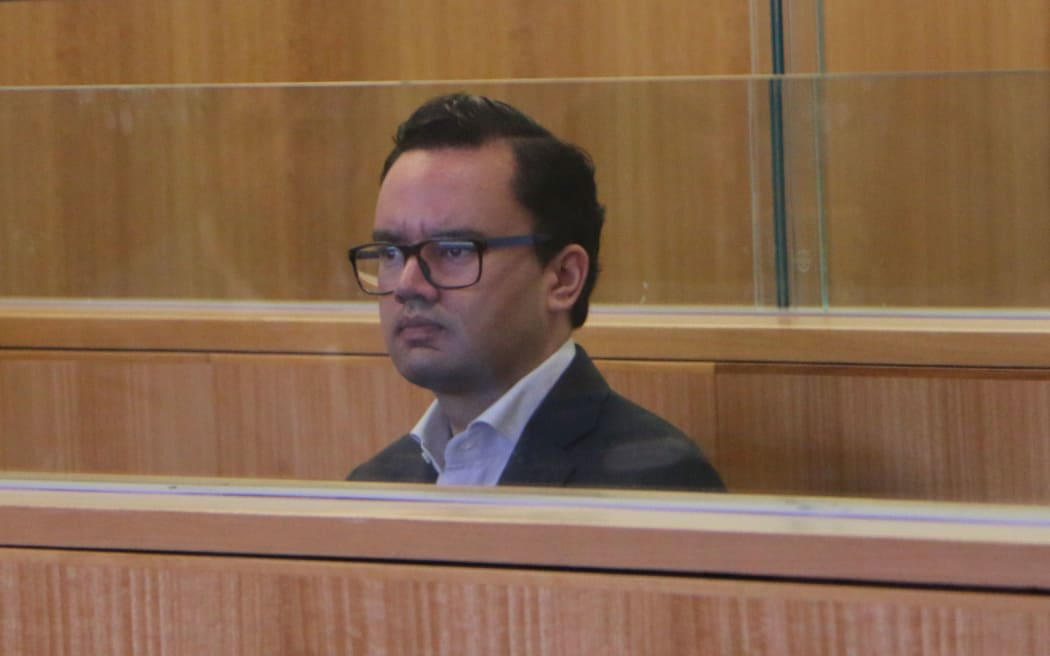 Wallace Tamamotu Te Ahuru in court.