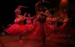 Waikiki Pageant cast perform the final hula ‘Hano Hano Hanalei’ in Mele Kanikau.
