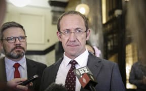 Andrew Little at the Bridge run.