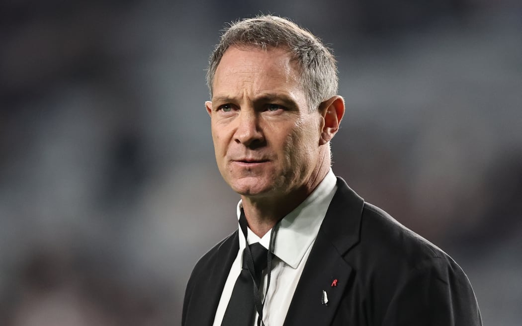 Leon MacDonald with the All Blacks in 2024.