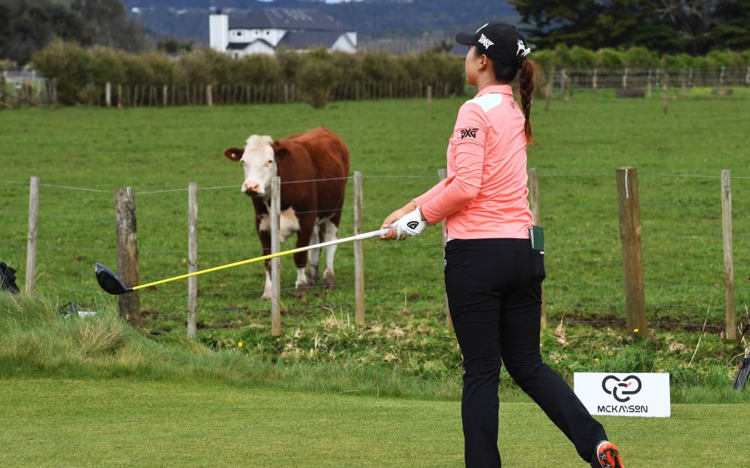 Lydia Ko at the 2017 New Zealand Open.