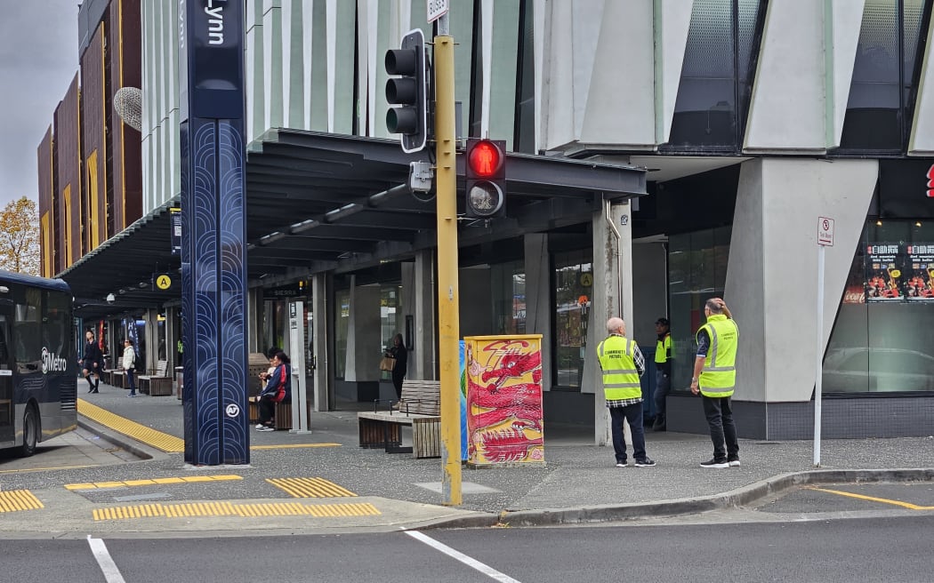 Community Patrol officers at New Lynn station on Monday 20 May 2024.