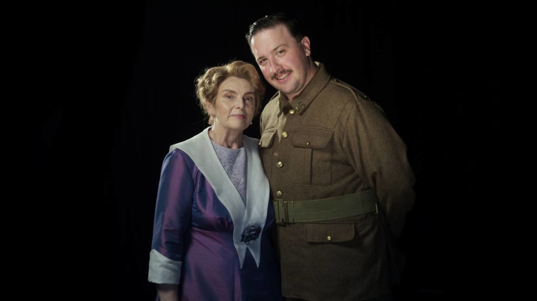 Mary Newman Pound (Lucy) and Wade Kernot (Fred) in Brass Poppies