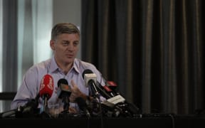 National Party leader Bill English speaks to media on the day after the election about negotiations to form a government.