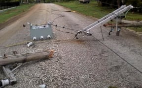 Power lines down in Vava'u following Cyclone Winston