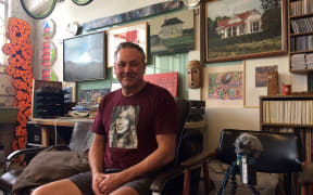 Karl Maughan in his studio
