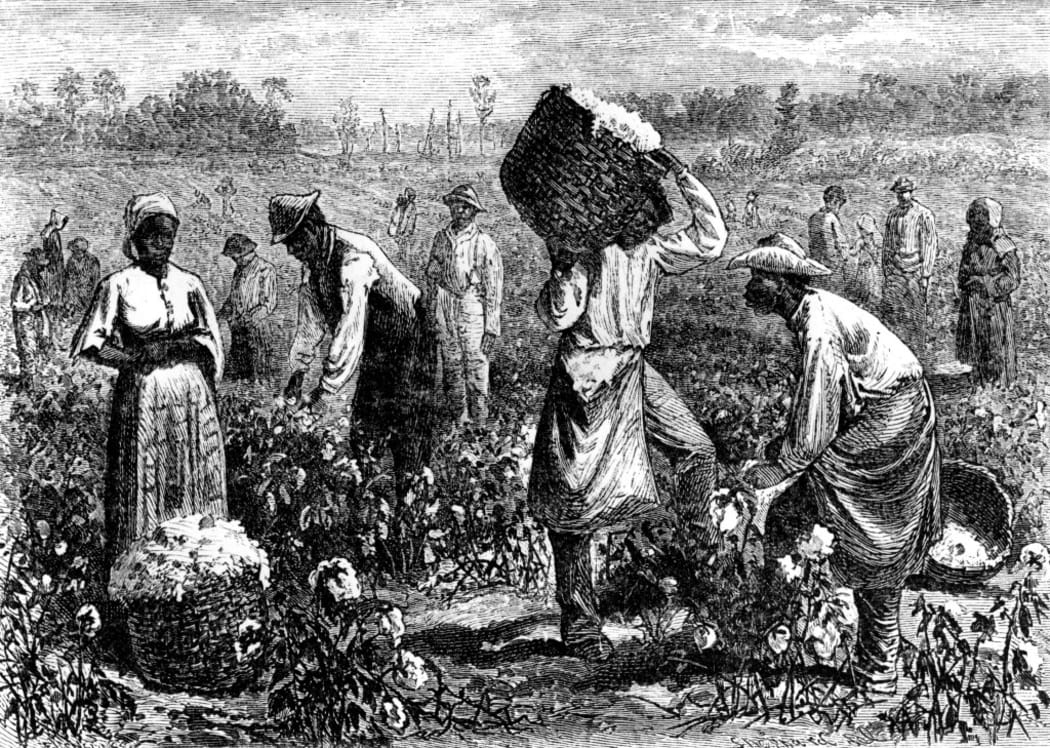 A coton plantation
1875 United States