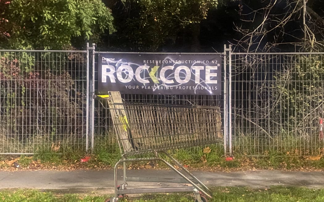 Trolleys abandoned in Christchurch suburb of Riccarton.