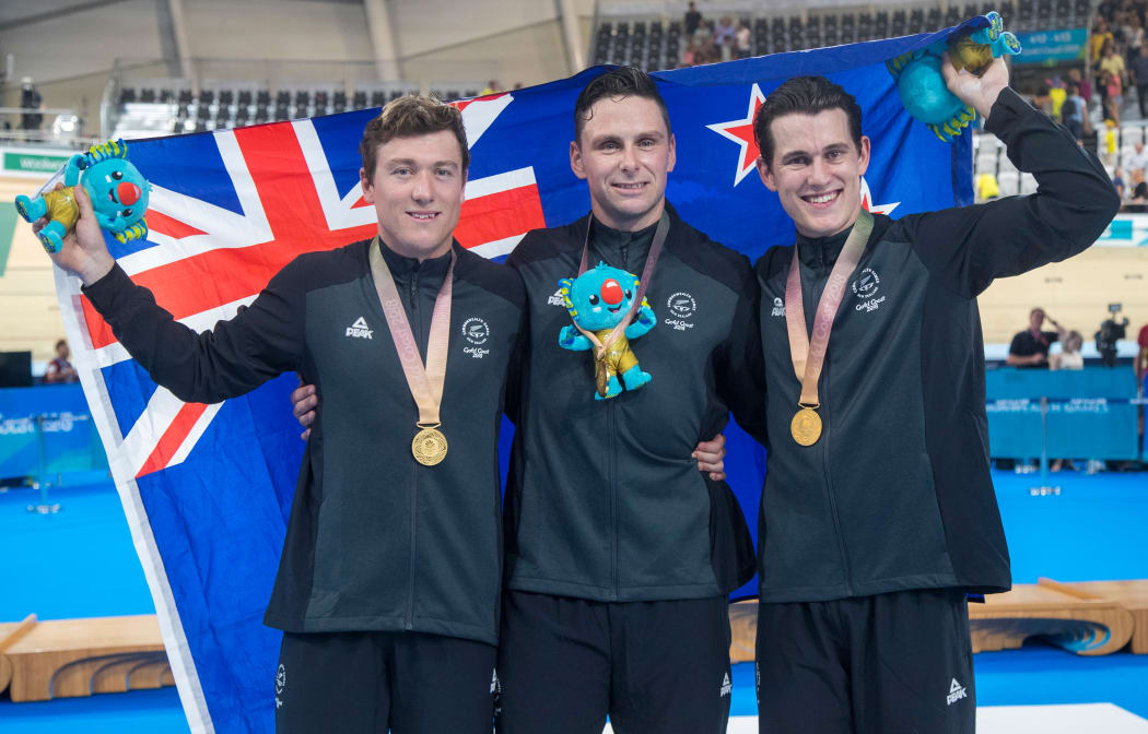 Eddie Dawkins, Ethan Mitchell and Sam Webster win gold