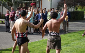 Rowers from Harvard, Cambridge, Melbourne and Sydney universities are welcomed to Waikato.