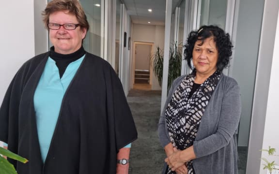 Gwenda Brodie (left) and Tai Taiki from the Tokoroa Budget Advisory Service