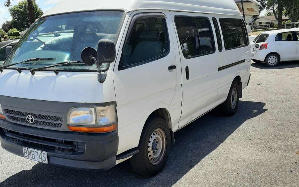 One of the wheelchair vans stolen from the Chris Ruth Centre in Christchurch.