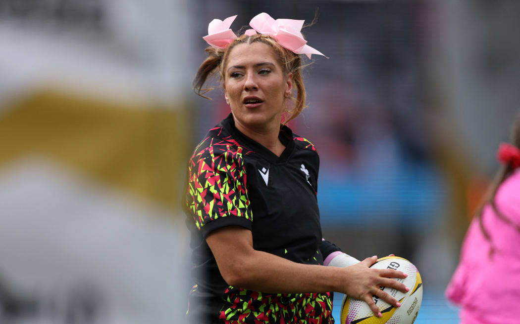 Wales rugby player Georgia Evans.