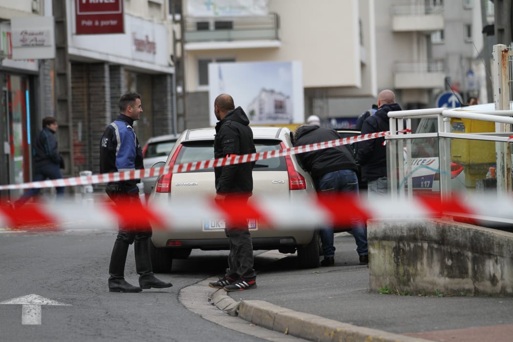 Joue-les-Tours where French police shot dead a man who attacked them with a knife in a police station.