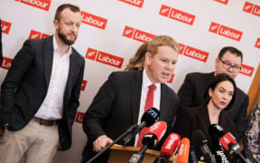 Labour Party leader Chris Hipkins announcing the new opposition lineup, 30 November 2023.