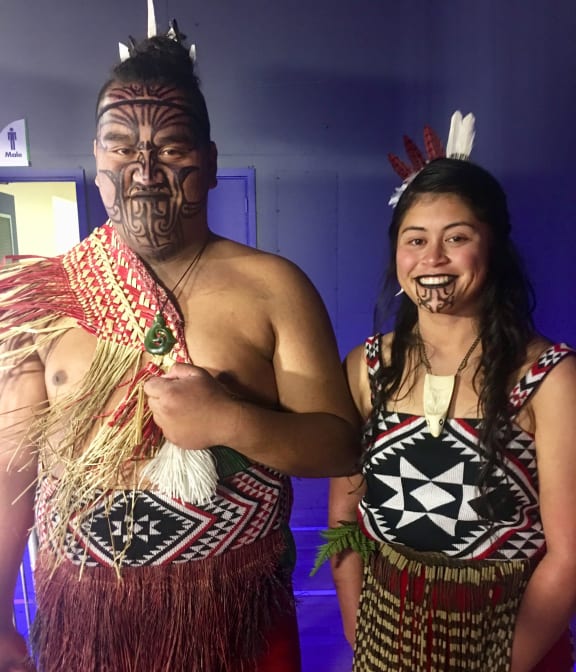 Hikatangata Ahlers, left, and Ngarangikamaea Te Ruataarehu Stewart.
