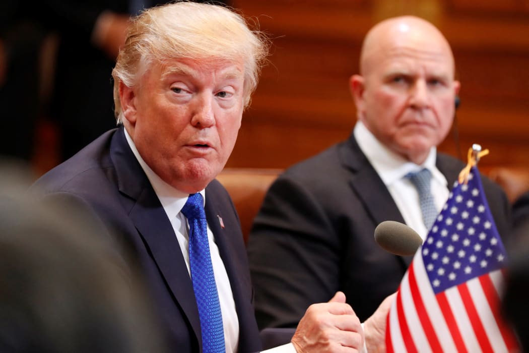 Donald Trump and US General H.R. McMaster