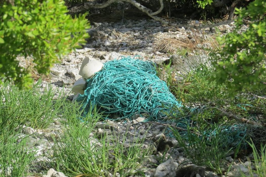 Fishing gear washed up on pristine Suwarrow Atoll