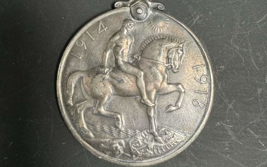 Corporal Vincent Hall's British War Medal 1914-1918 was spotted on an auction website.