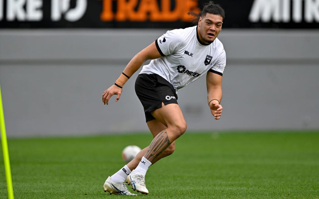 Leo Thompson. New Zealand Kiwis training session at Eden Park