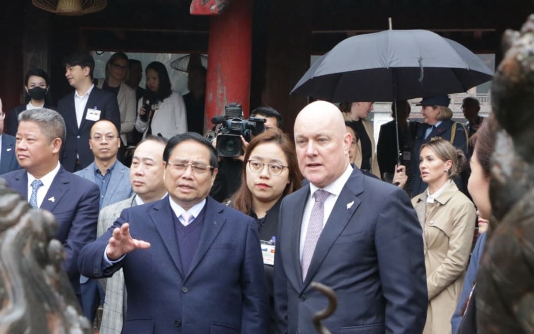 Prime Minister Christopher Luxon in Vietnam.