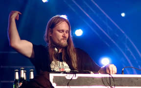 Canadian electronic musician Aaron Funk alias Venetian Snares, 2008.