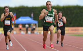 Shay Veitch runs in the men’s 100m, Potts Track and Field Classic, Mitre 10 Sports Park, Hastings, New Zealand. Saturday 01 February 2025 © Photo: Kerry Marshall / Photosport