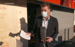 Checkpoint reporter Nick Truebridge at the Sandringham dairy hit by a ram raid.