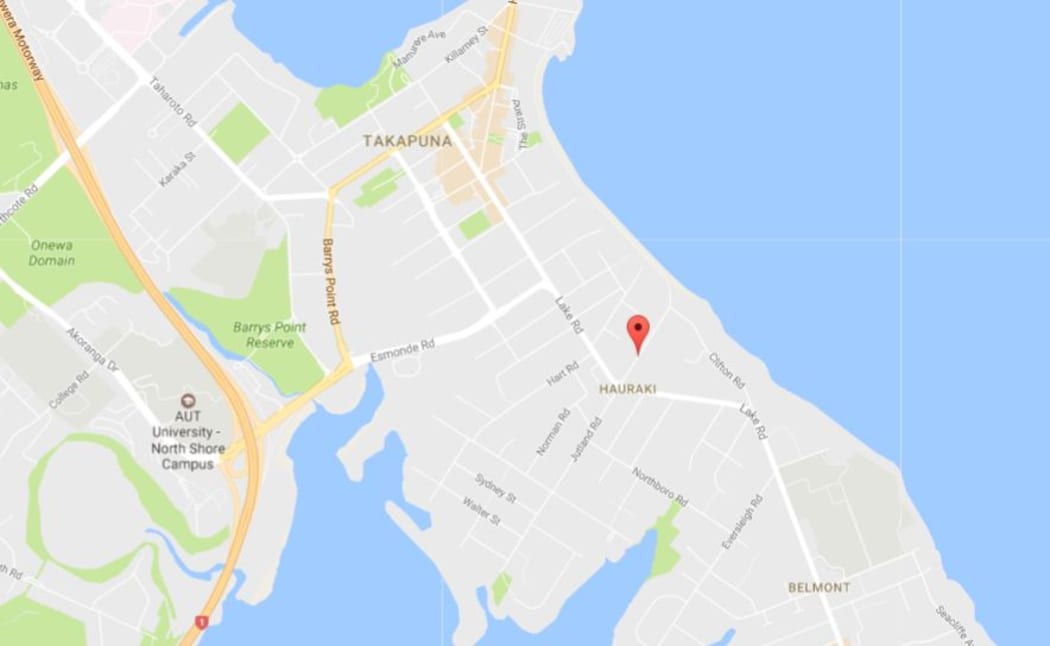 Police said the remains were found at the end of Hauraki Road.