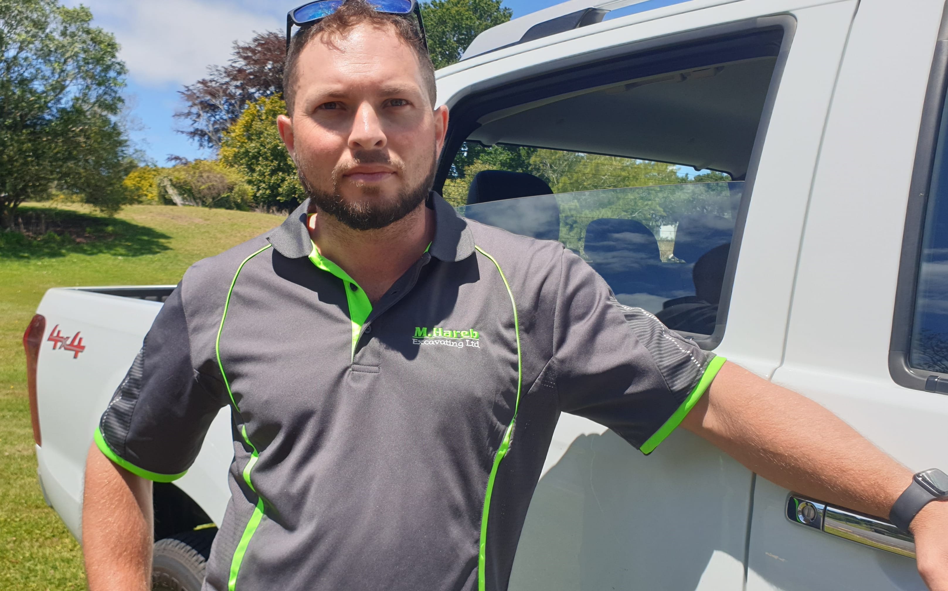Matt Hareb owns a New Plymouth-based excavation company, Hareb Excavating.