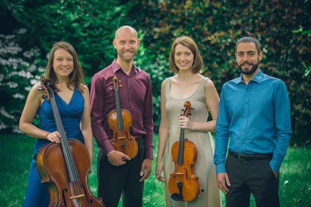 Villani Piano Quartet L to R;
Sarah Spence, Marko Pop Ristov, Emma Dann, Flavio Villani